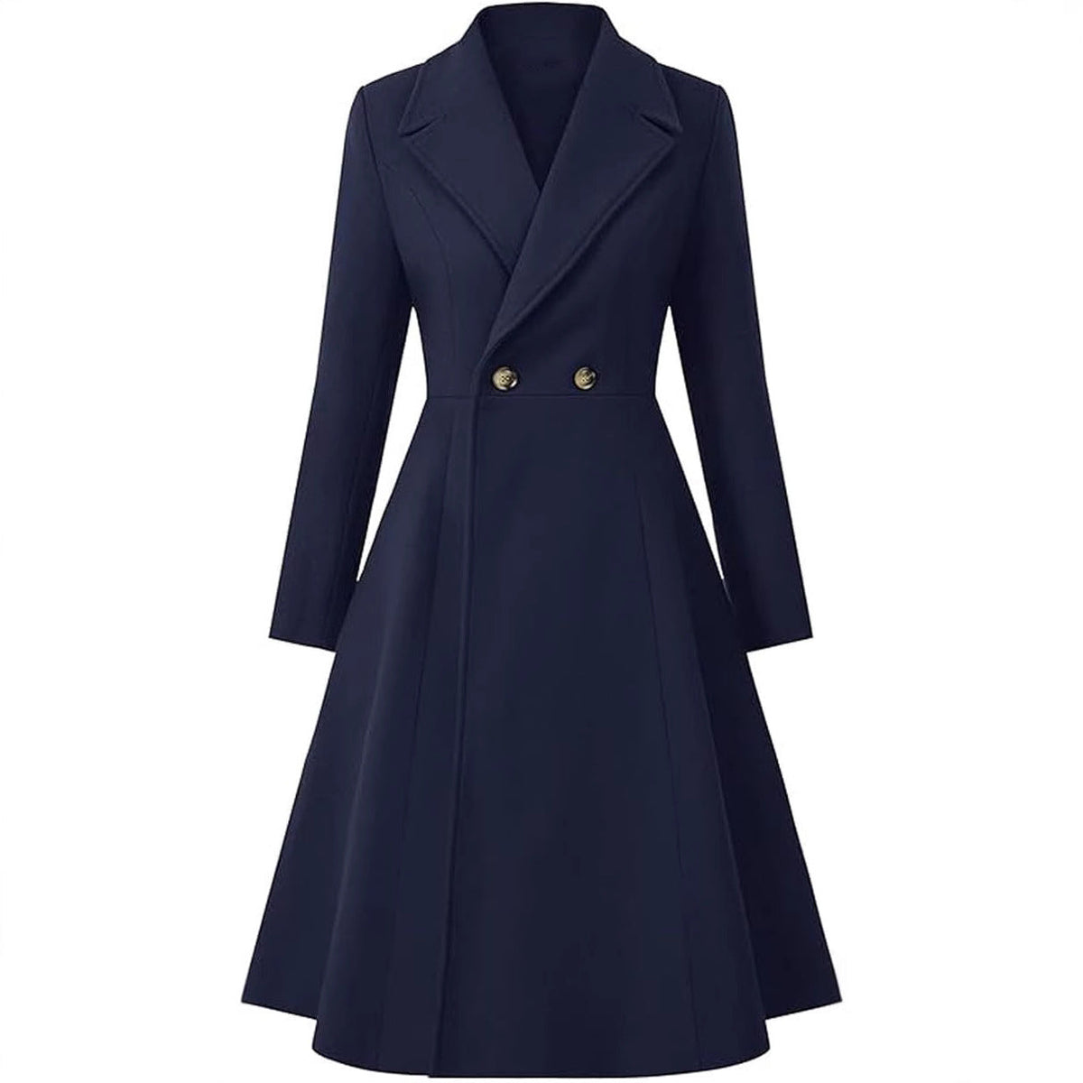 Women’s Classic Double-Breasted Trench Coat | Elegant Long Lapel Overcoat with Belt | Timeless Waterproof Autumn & Winter Jacket | High-Sense Professional Long Coat | 2026 British Style Trench for Women