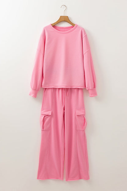 Threaded Pear Daniella Color Patchwork Pullover Top