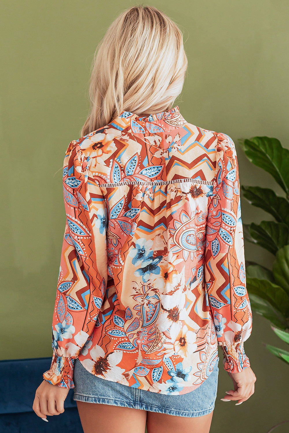 Threaded Pear Leighton Floral Buttoned Loose Shirt