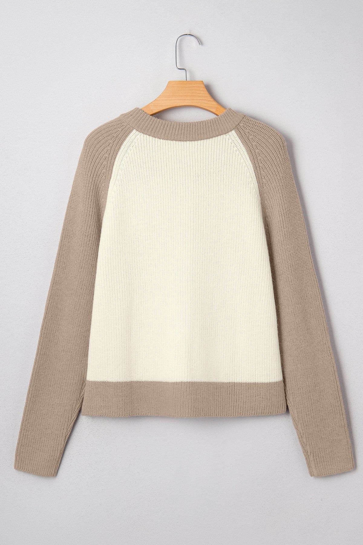 Threaded Pear Maryam Ribbed Knit Down Sweater