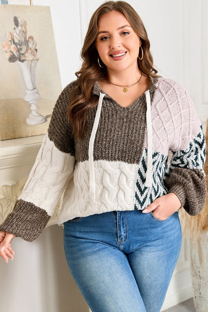 Threaded Pear Rivka Back Loose Fit PLUS Sweater