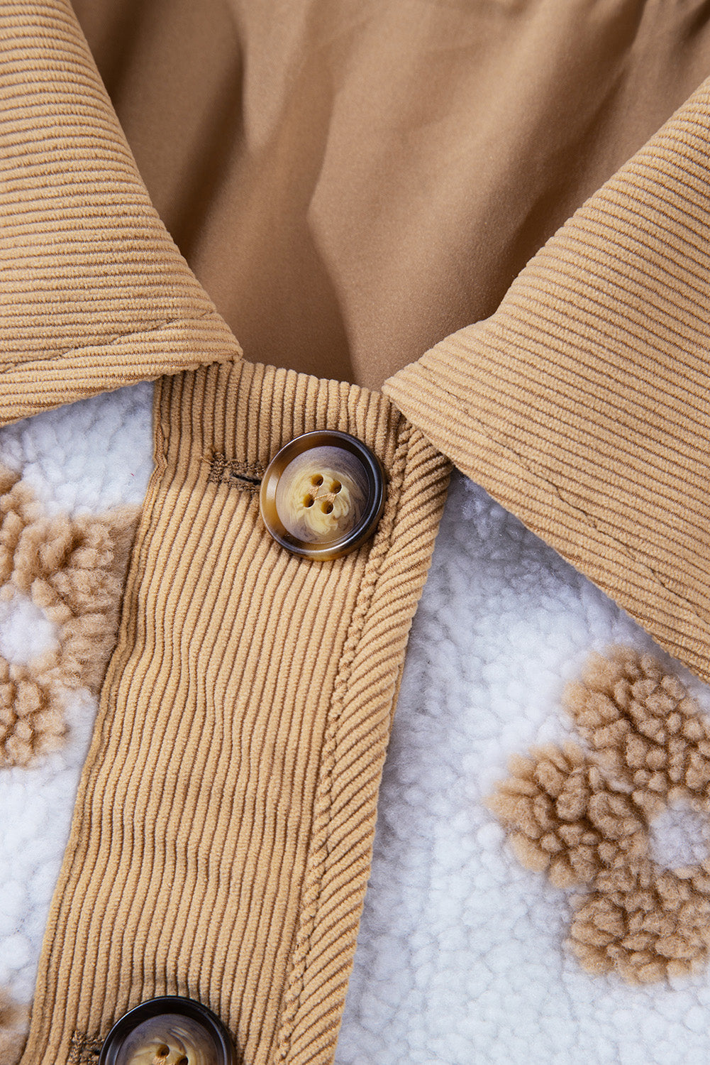 Threaded Pear Elisa Pattern Up Fleece Jacket