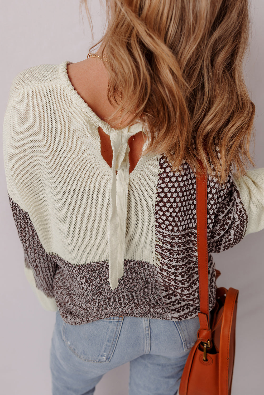 Threaded Pear Mia Drop Shoulder Loose Sweater