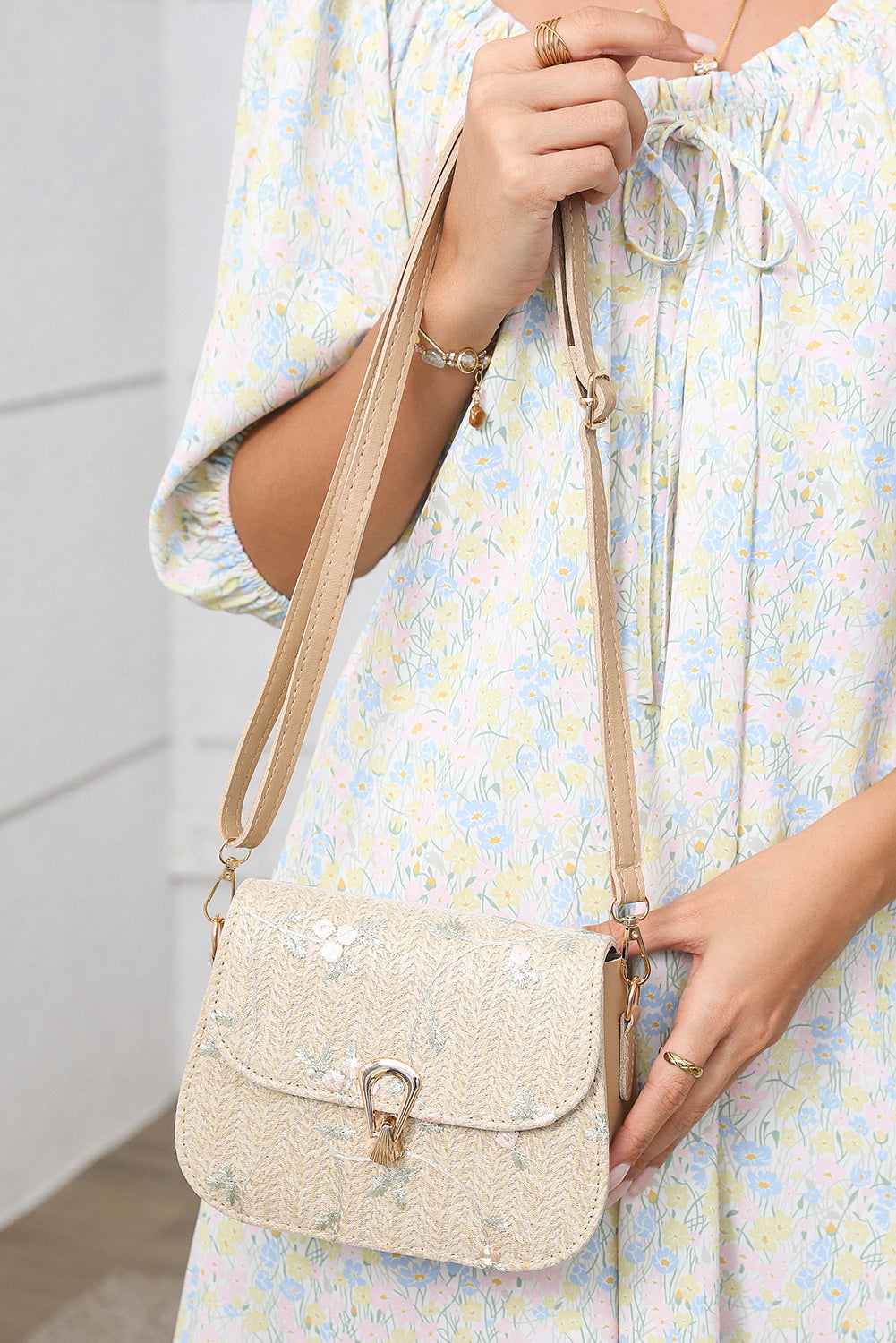 Threaded Pear Eileen Detail One Shoulder Bag