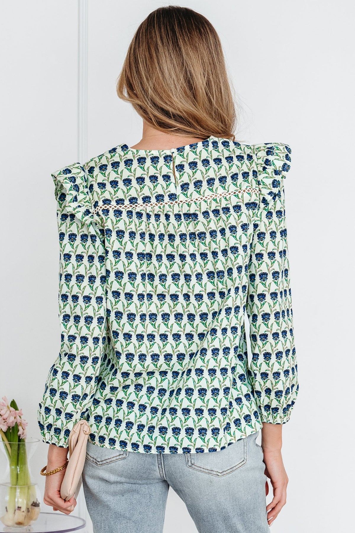 Threaded Pear Amalia Long Sleeve Blouse Long Sleeve Top