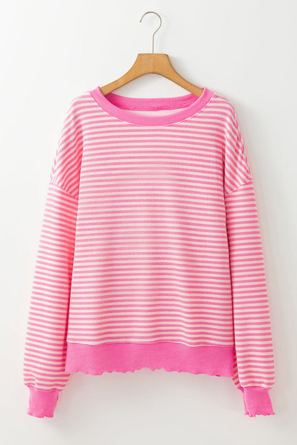Threaded Pear Eliana Loose Drop Shoulder Long Sleeve Top