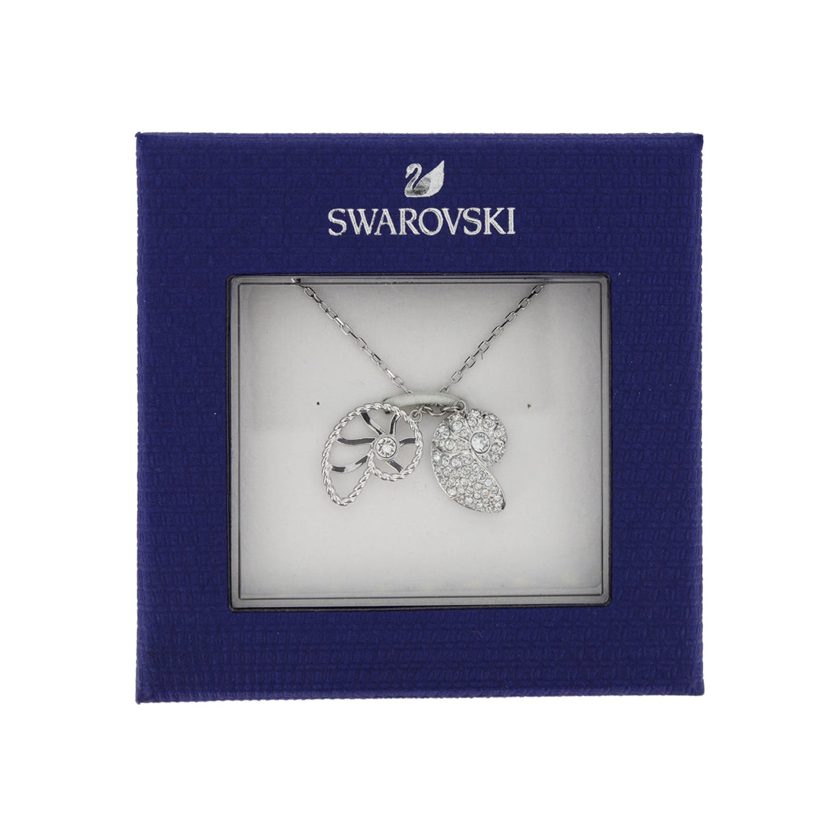 Swarovski Nautls Rhodium-Plated Crystal Pendant Necklace 5538110