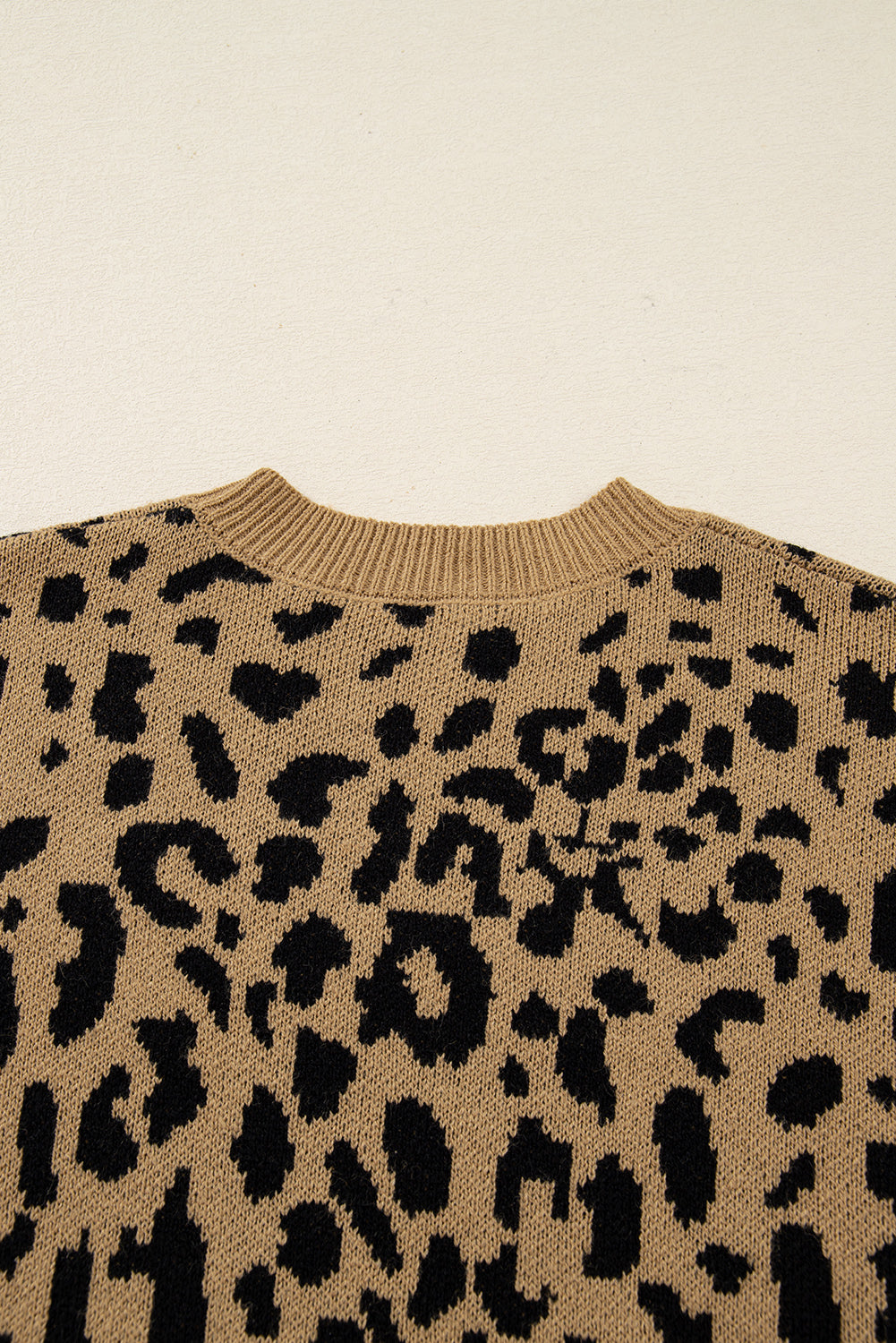 Threaded Pear Elyse Trim Drop Shoulder Sweater