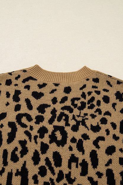 Threaded Pear Elyse Trim Drop Shoulder Sweater