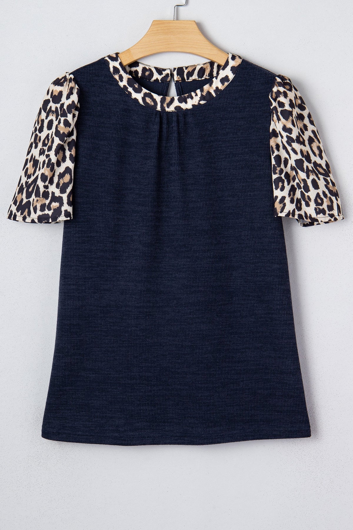 Threaded Pear Ayra Patchwork Short Sleeve Top