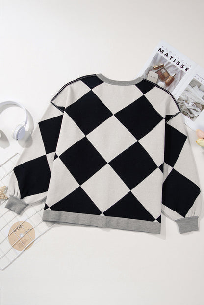Threaded Pear Sutton Buttoned Loose Cardigan