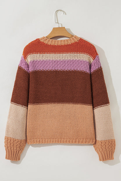 Threaded Pear Lydia Cropped Knitted Sweater
