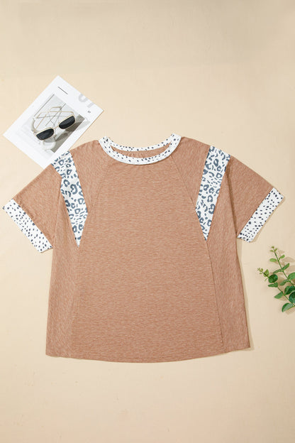 Threaded Pear Abigail Color Block Patchwork PLUS Tee