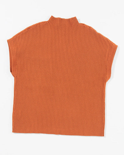 Ayla Short Sleeve Sweater - Orange