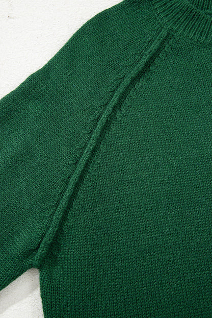 Threaded Pear Eleanor Evergreen Raglan Sleeve Sweater