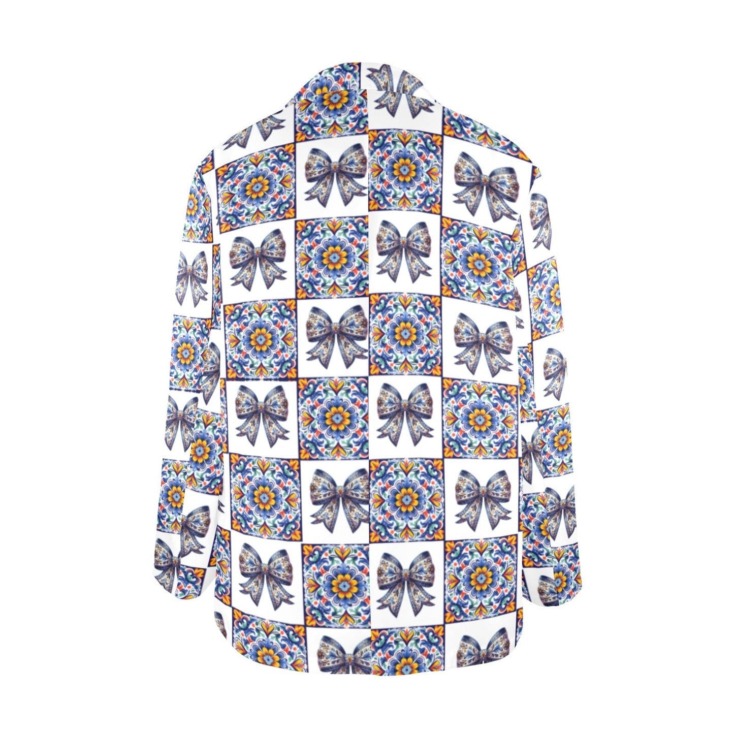 Blue Bow Talavera Floral Blazer