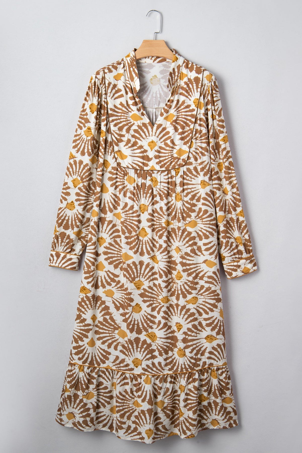 Threaded Pear Lorelai Print Loose Long PLUS Dress