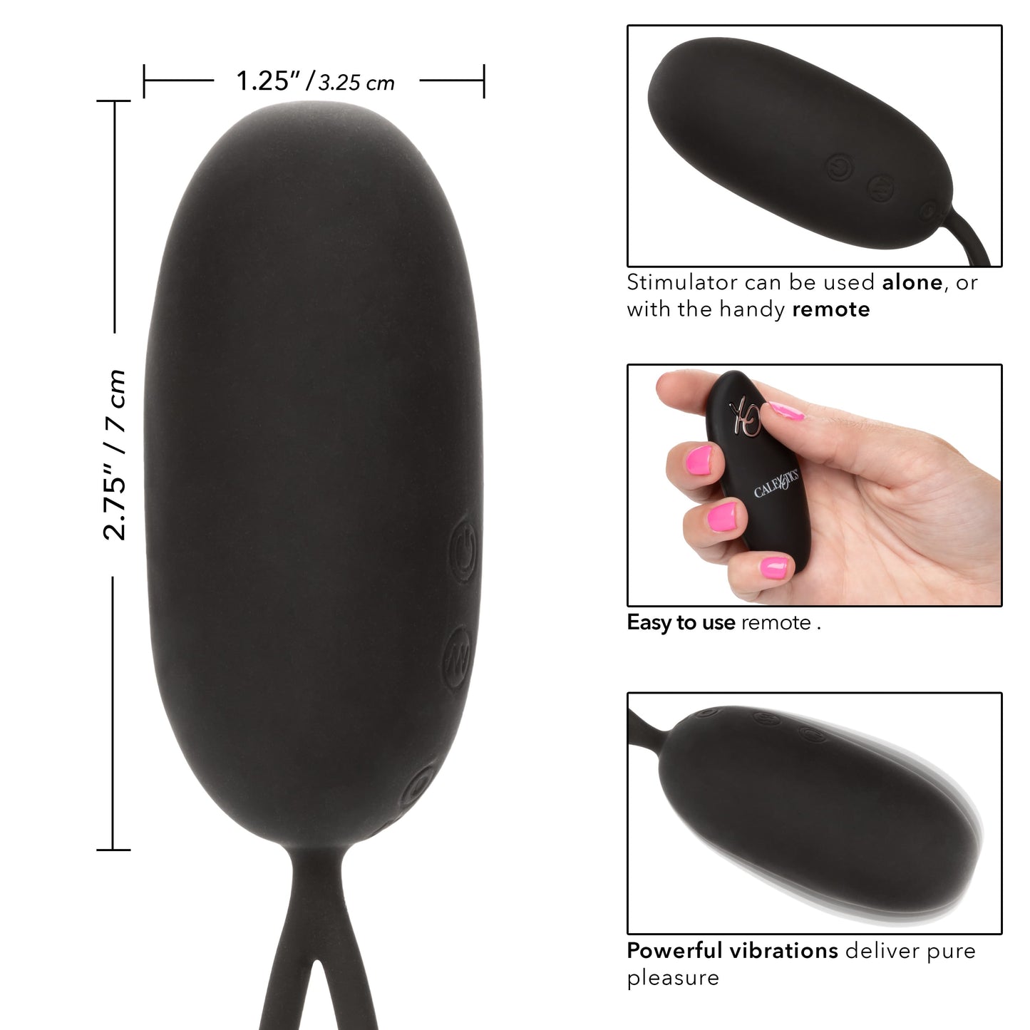 CalExotics Silicone Remote Rechargeable Egg
