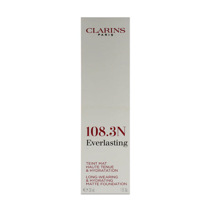 Clarins Everlasting Hydrating Matte Foundation 108.3N Organza