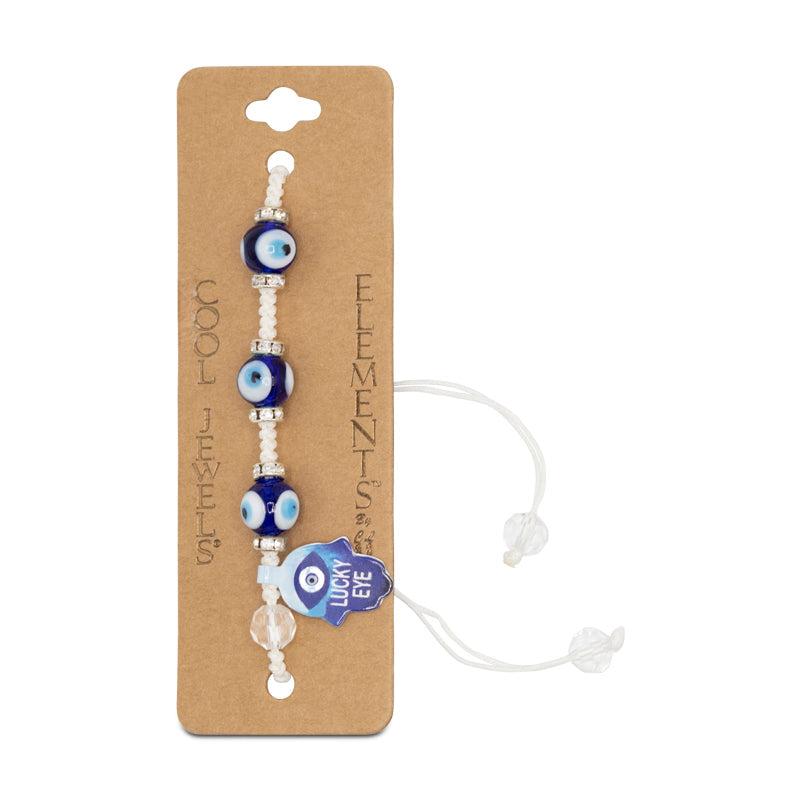 Elements Lucky Eye Anklet Bracelet By Cool Jewels - Choose Colour