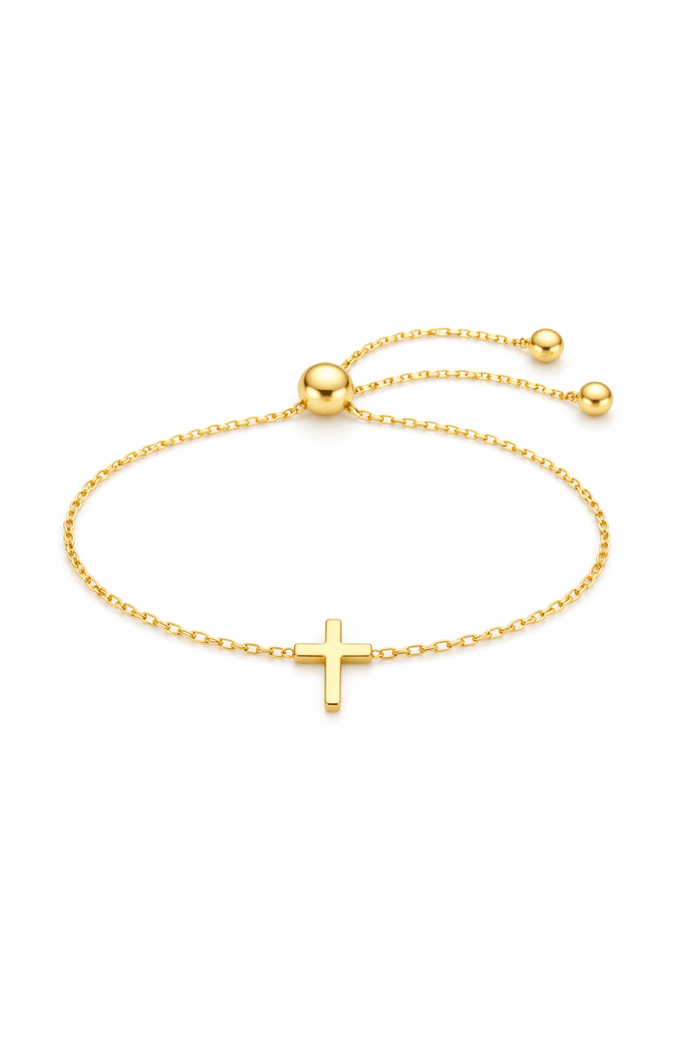 Adjustable Cross Bracelet