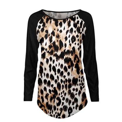 Relevate Designs Blue Camouflage Long Sleeve Lounge Top