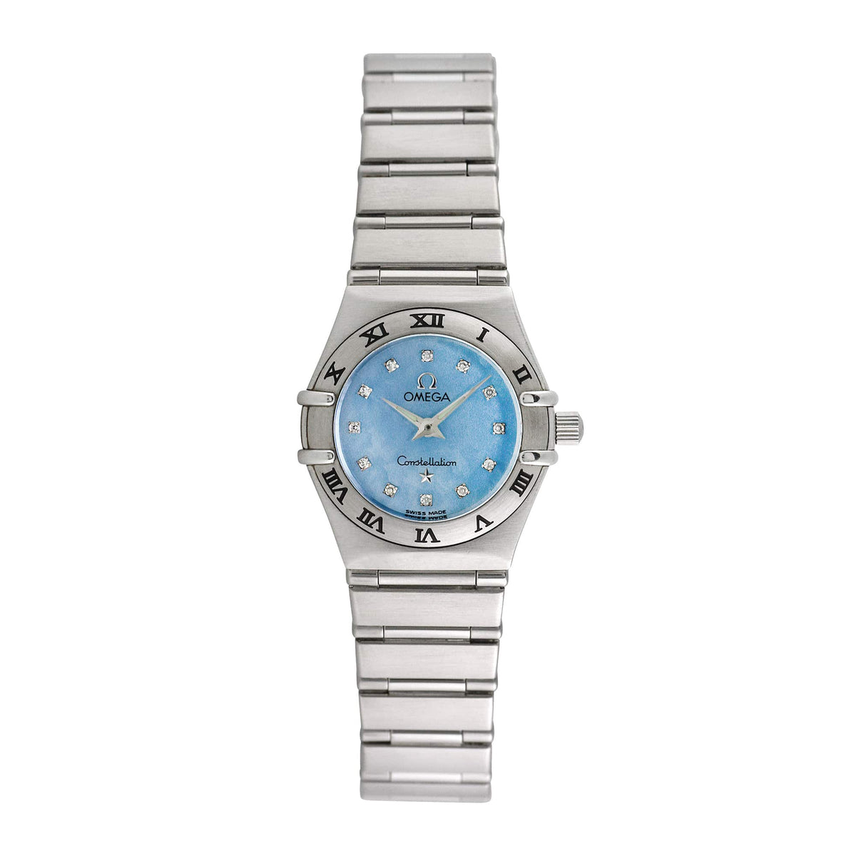 Pre-owned Omega Women's Constellation 22mm Stainless Steel Wristwatch - 1567.86