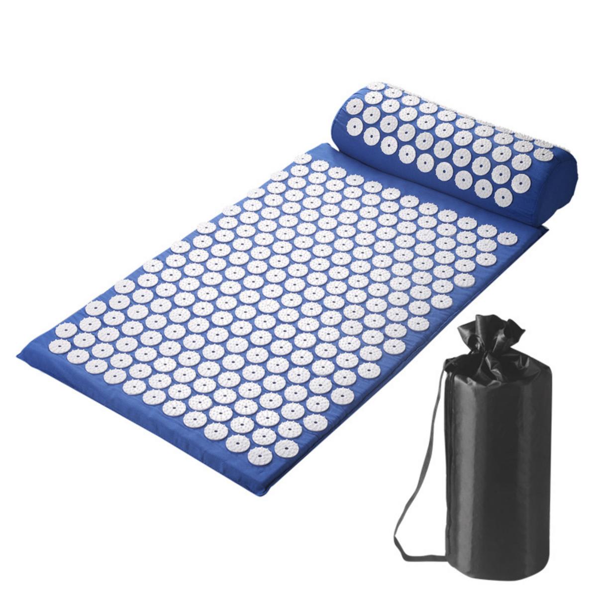 Acupressure Mat & Pillow Set with Storage Bag