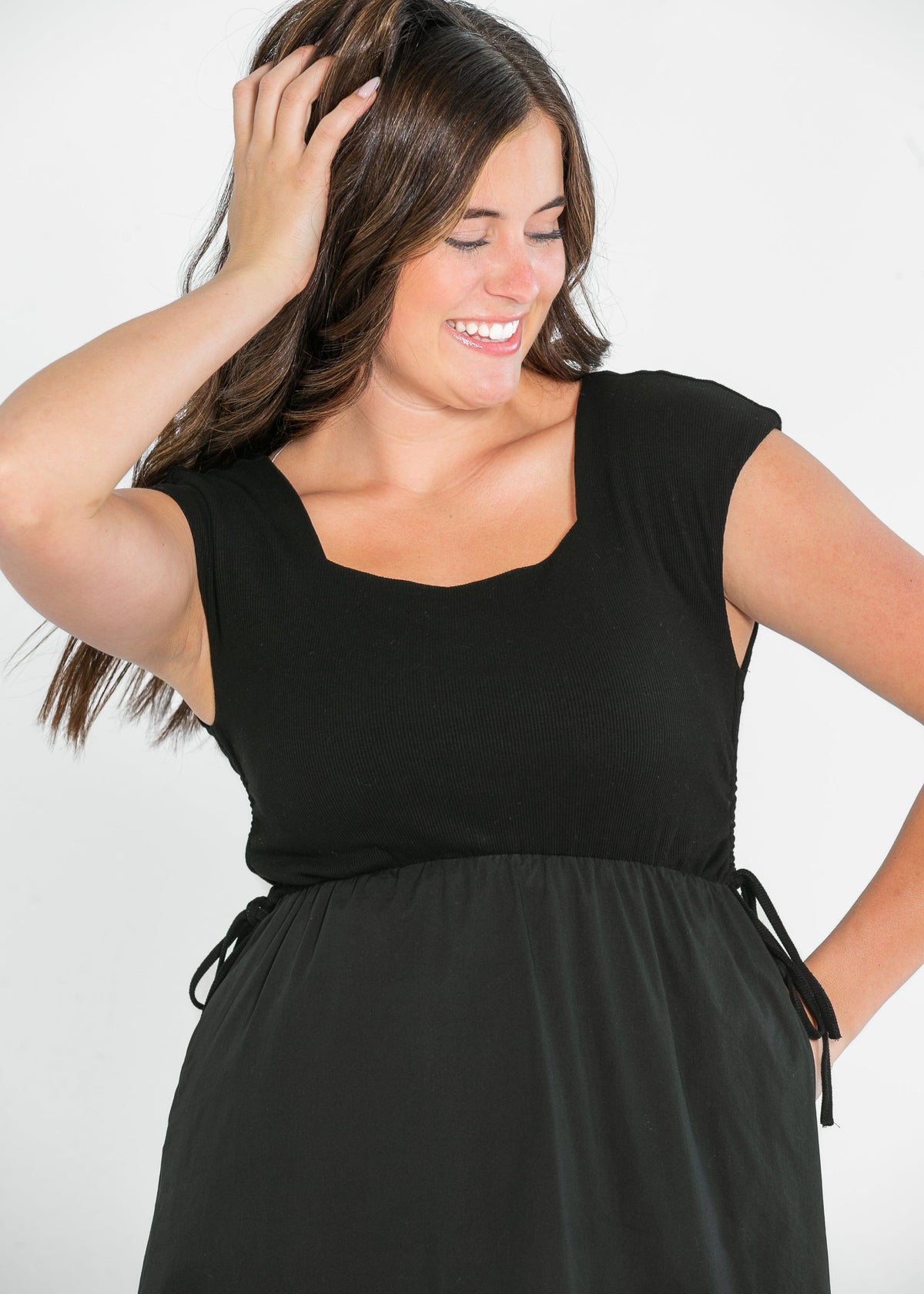 Eleanor Black A-line Maxi Dress