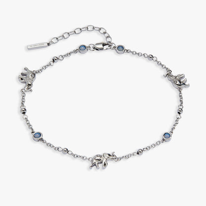 Elephant Inline Charm Anklet