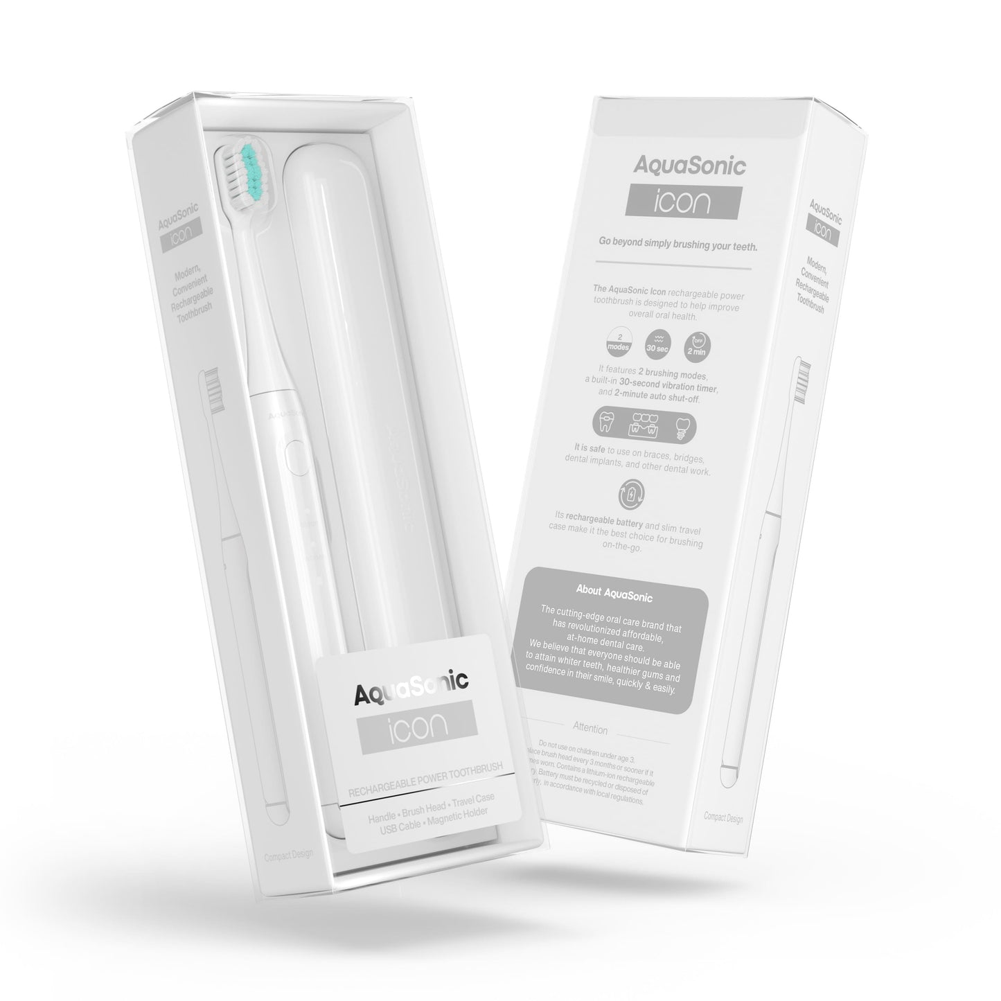 Aquasonic Icon Rechargeable Power Toothbrush