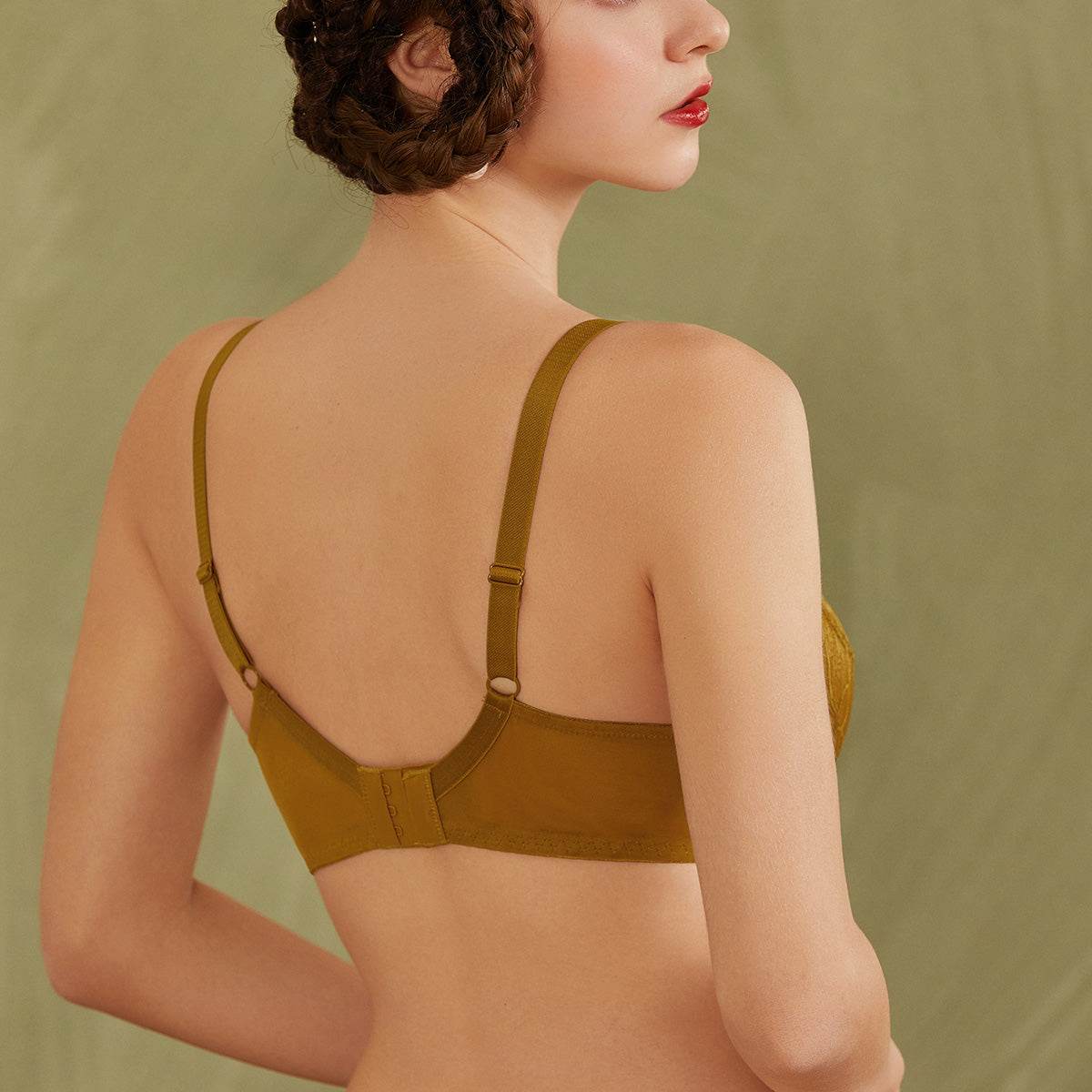 Sheer Lace Full Coverage Minimizer Underwire Bra