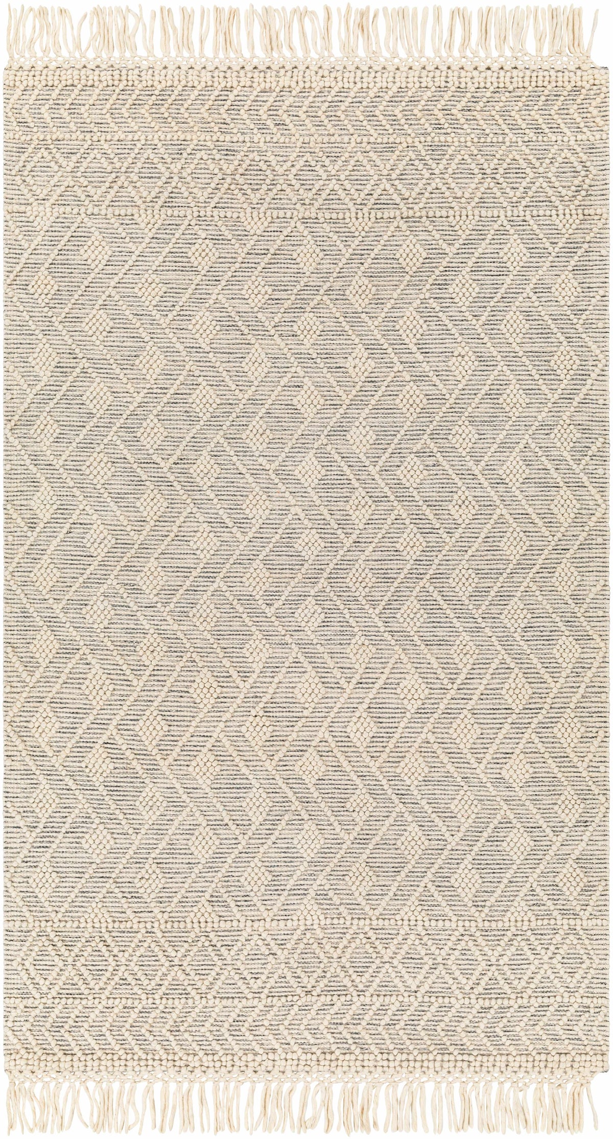 Erica Wool Rug with Tassels - Clearance