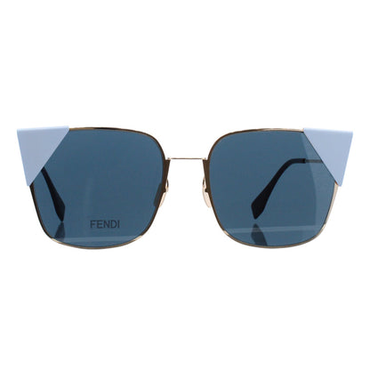 Fendi Rose Gold & Blue Square Women's Sunglasses 0191/S