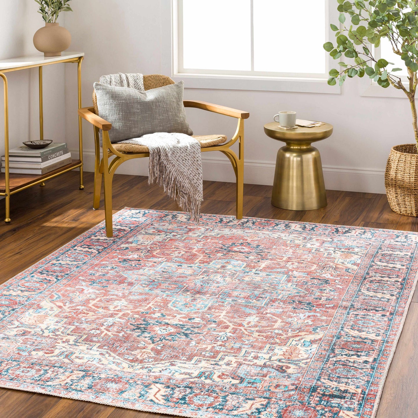 Evony Washable Area Rug - Clearance
