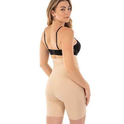Body Beautiful Extra High Waist Long Boy Leg Shaper with Targeted Double Front Panel