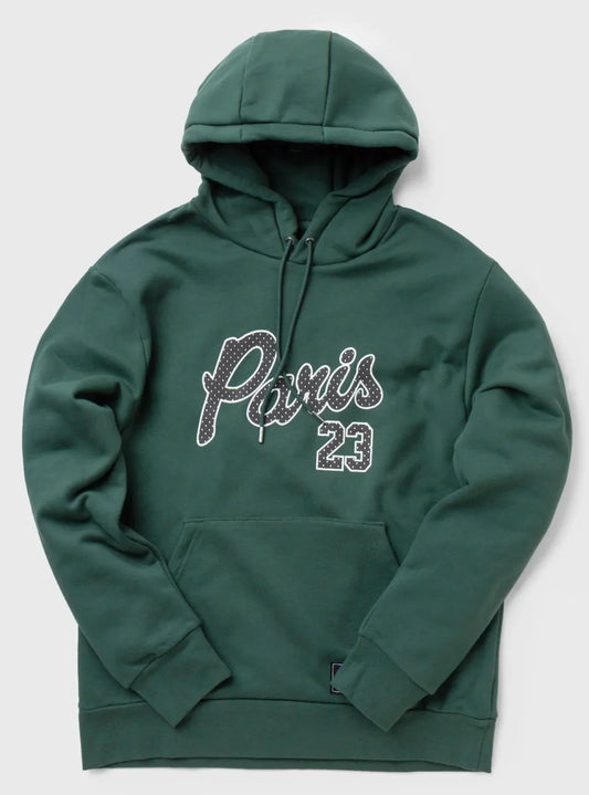 Air Jordan Men's X Psg Paris Saint German Pullover Statement Fleece Hoodie 'Noble Green' Sweaters