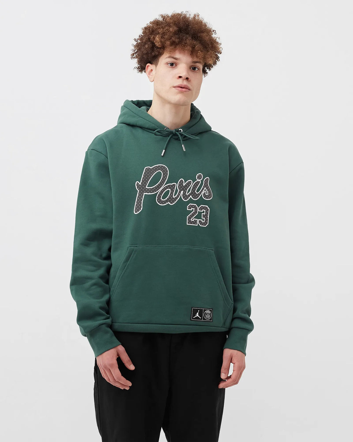 Air Jordan Men's X Psg Paris Saint German Pullover Statement Fleece Hoodie 'Noble Green' Sweaters