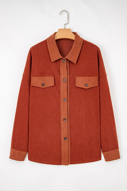 Threaded Pear Andrea Drop Shoulder Casual Shacket