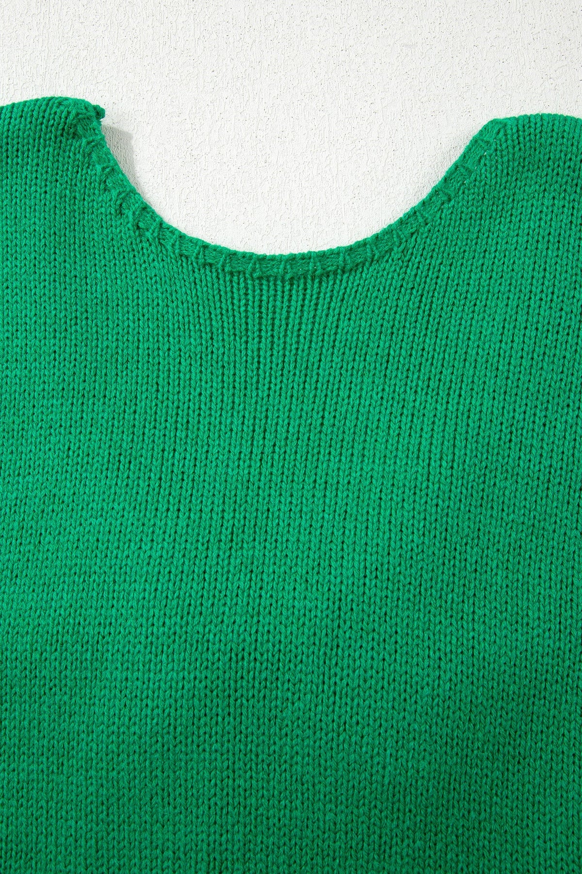 Threaded Pear Raven Backless Bubble Sleeve Sweater