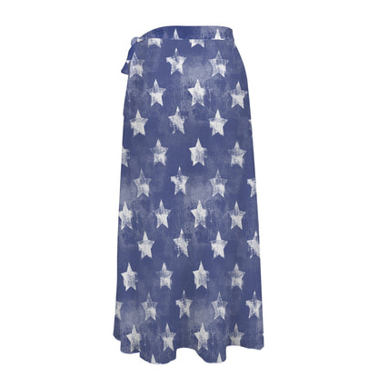 Baha Ranch Patriotic Stars Beach Coverup Skirt