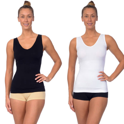 Body Beautiful Reversible Shaping Tank Top 2 Pack