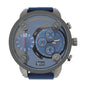 American Exchange Men's Black And Blue Watch With Mixed Bracelet 5421