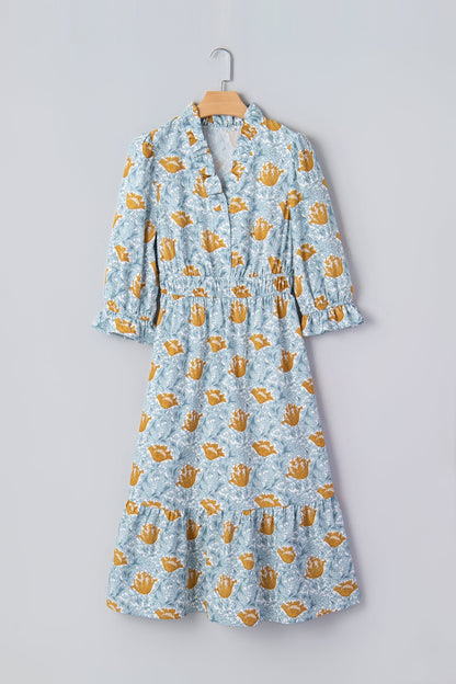 Threaded Pear Rosalee Bracelet Sleeve Long Dress