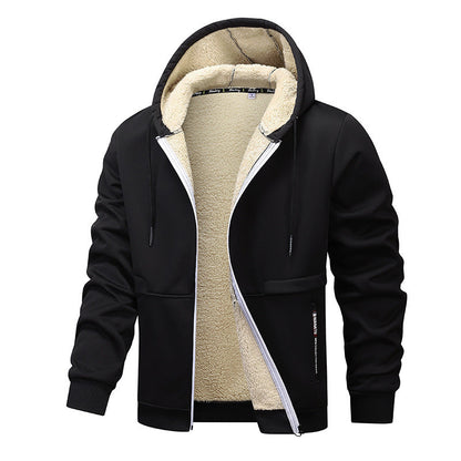 Men's Lambswool Thickened Hoodie