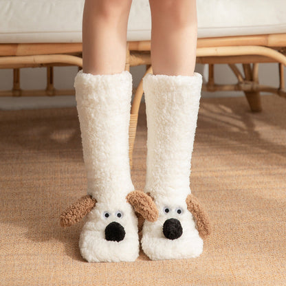 Women’s Cute Cartoon Plush Socks