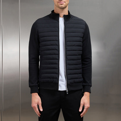 Men’s Lightweight Stand Collar Knit Jacket