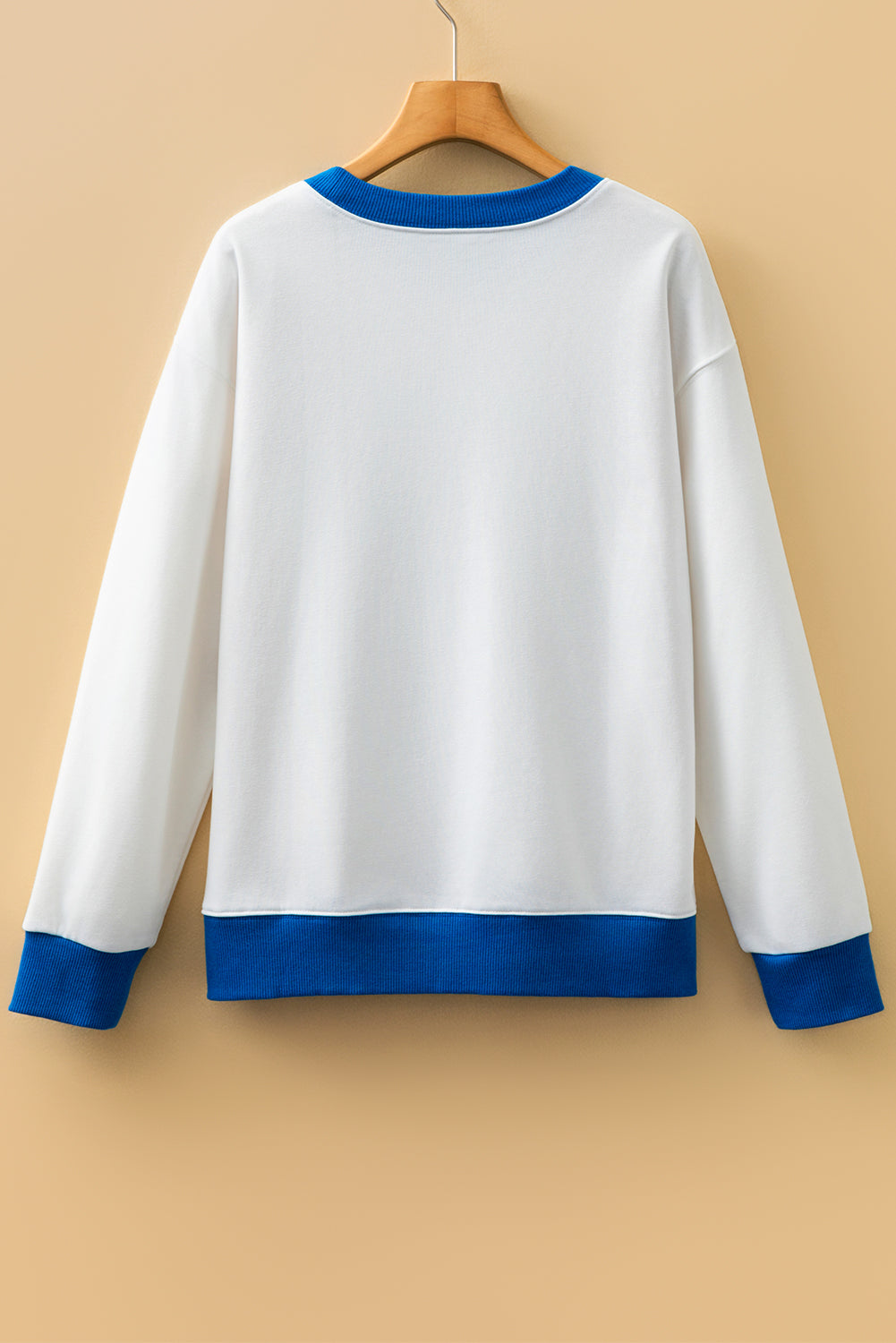 Threaded Pear Heaven Striped Detail Baggy Sweatshirt