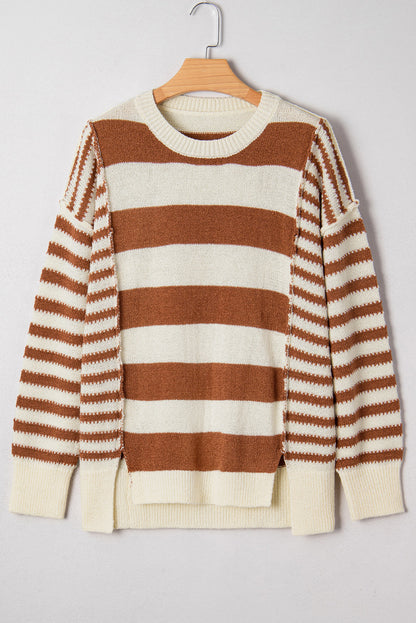 Threaded Pear Sadie Sleeve Patchwork Baggy Sweater