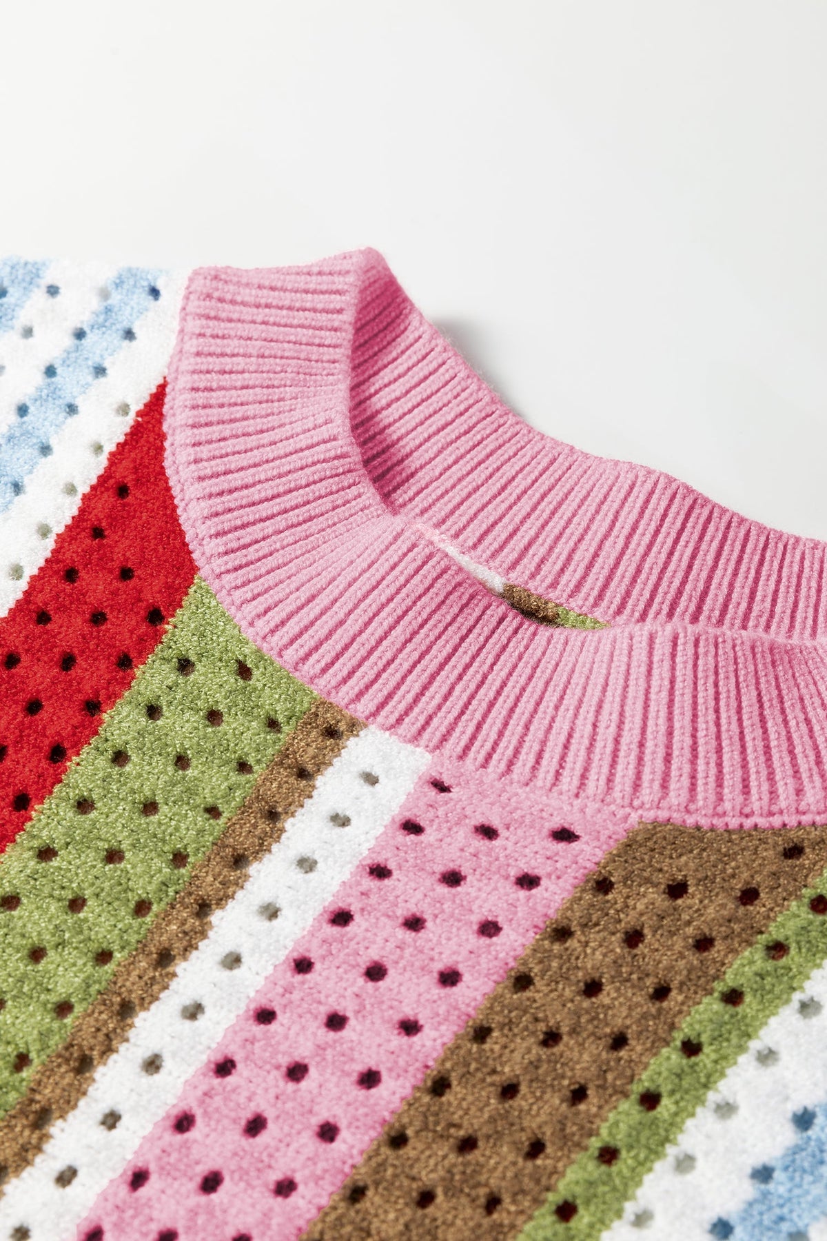 Threaded Pear Alora Knit Short Sleeve Sweater
